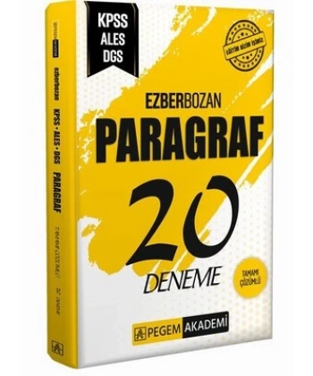 Ezberbozan KPSS ALES DGS Paragraf 20 Deneme
