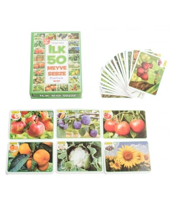 İlk 50 Meyve Sebze Flash Cards
