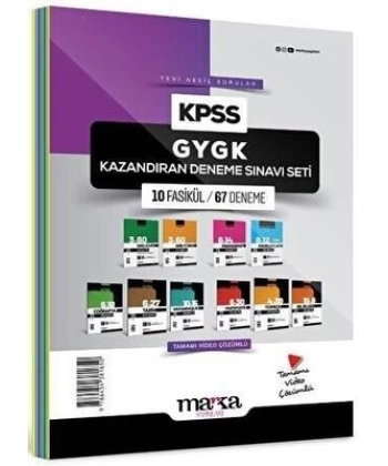 2025 KPSS GYGK Kazandıran Deneme Sınavı Seti 10 Fasikül 67 Deneme