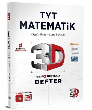 3D Yayınları TYT Matematik Video Destekli Defter