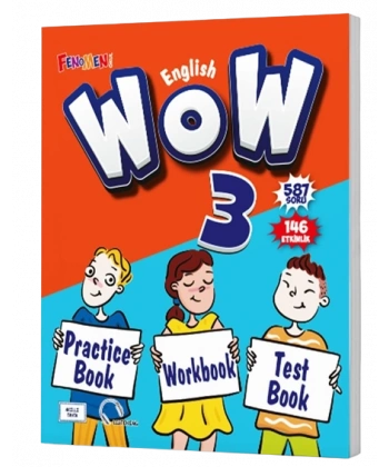 Wow 3 Practice Book+ Workbook + Test Book