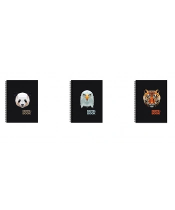 Keskin A4 80 Yp.Çiz. Karton Kp.Spr.Jungle Defter