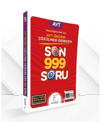 AYT Öncesi Çözülmesi Gereken Son 999 Soru Sözel