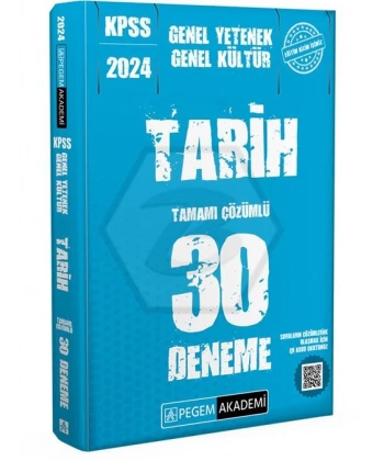 2024 KPSS Genel Kültür Genel Yetenek Tarih 30 Deneme
