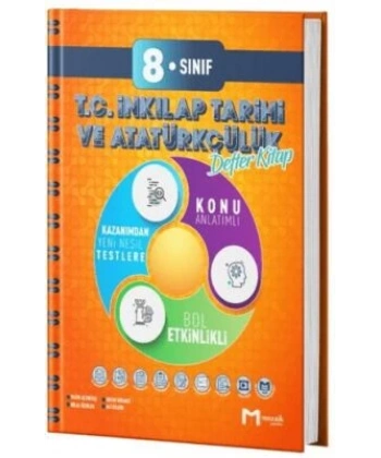 8. Sınıf T.C. İnkılap Tarihi ve Atatürkçülük Defter Kitap