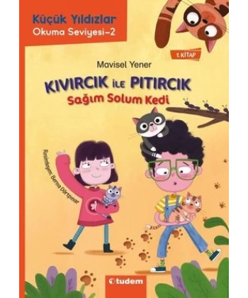 Kıvırcık ile Pıtırcık 1. Kitap Sağım Solum Kedi - Küçük Yıldızlar