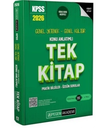 2026 KPSS Genel Yetenek Genel Kültür Konu Anlatımlı Tek Kitap