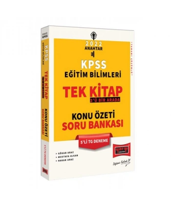 022 KPSS Eğitim Bilimleri 3ü Bir Arada Tek Kitap Konu Özeti Soru Bankası 5li TG Deneme