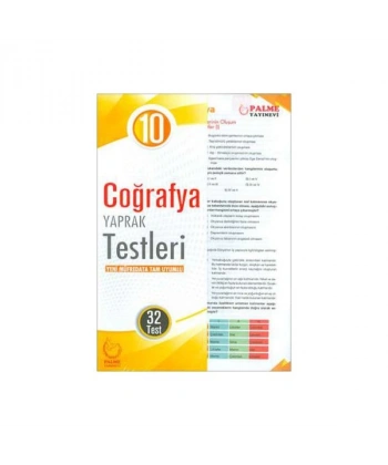 10.Sınıf Coğrafya Yaprak Test