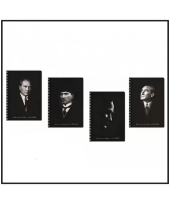 Keskin A6 80Yp.Çiz.Spr.Kar.Kap.Ata Bloknot- Siyah