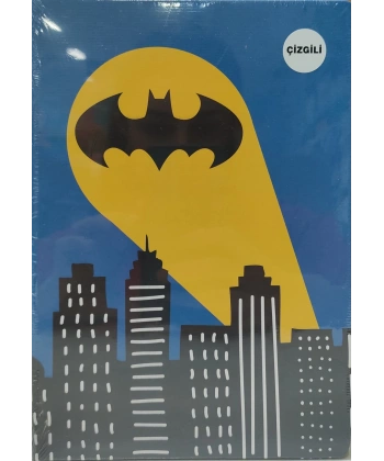 Batman Sert Kapak Butik Defter Mavi 80 yp.15*21