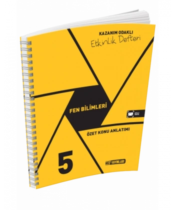 5. Sınıf Fen Bilimleri Özet Konu Anlatımı Etkinlik Defteri