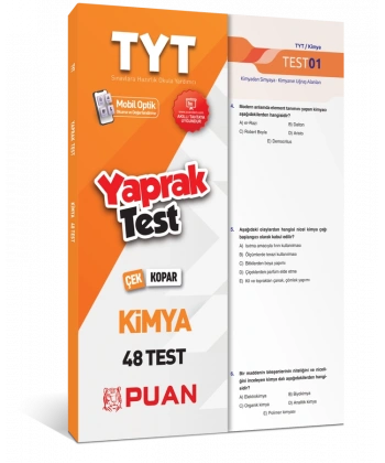 2022 TYT Kimya Yaprak Test