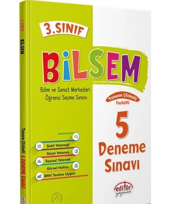 3.Sınıf Bilsem Deneme 5Li Tamamı Çözümlü