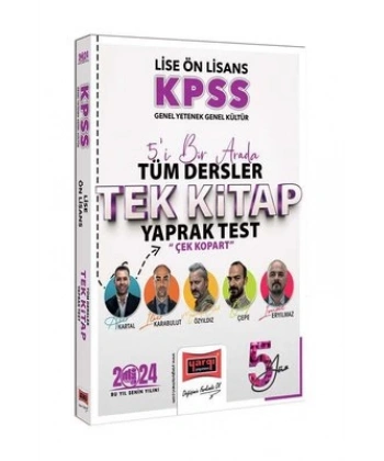 Kpss Lise Önlis.5 Yüz Tek Kitap Y.T-2024