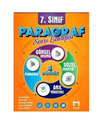 7.Sınıf Paragraf Soru Bankası Görsel Okuma Akıl Yürütme Sözel Mantık