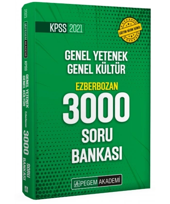 2021 KPSS Genel Yetenek Genel Kültür Ezberbozan 3000 Soru Bankası