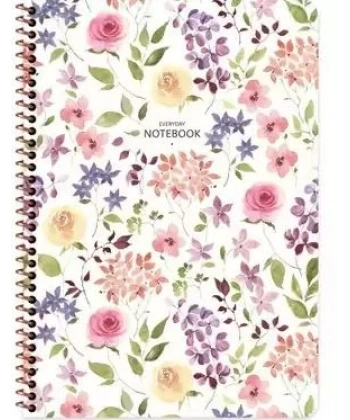 Keskin 16,5*22,5 80 Yp.Kar.Karton Kp.Spr.Çiçek Defter