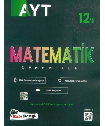 Kafa Dengi Yayınları AYT Matematik 12 li Deneme