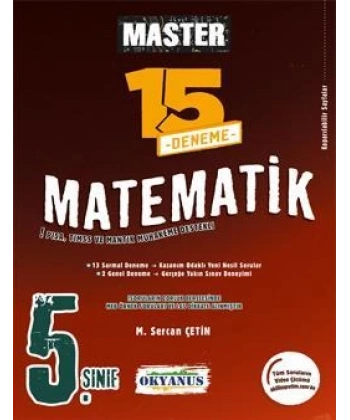 5. Sınıf Master 15 Matematik Denemesi