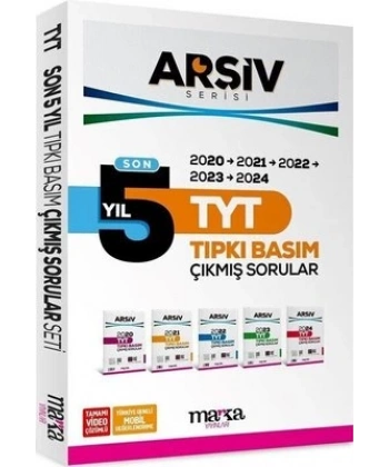 Son 5 Yıl TYT ARŞİV Serisi Tıpkı Basım Fasikül Fasikül Çıkmış Sorular Tamamı Video Çözümlü