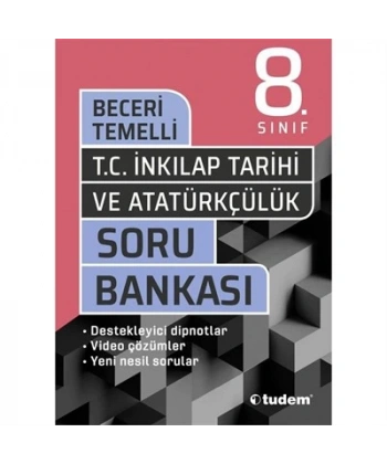8.Sınıf T.C İnkılap Tarihi ve Atatürkçülük Soru Bankası