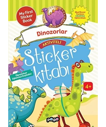 Aktiviteli Sticker Kitabı - Dinozorlar