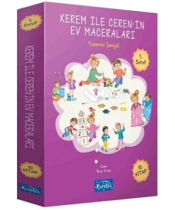 Kerem ile Cerenin Ev Maceraları Seti - 10 Kitap Takım