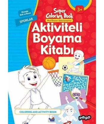 Aktiviteli Boyama Kitabı - Sporlar