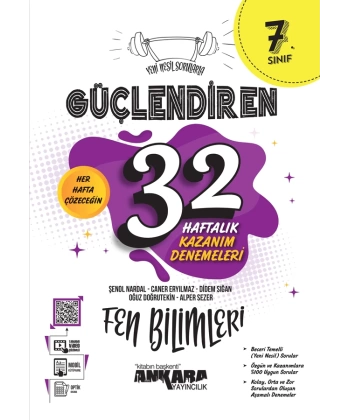 7.Sinif Güç.32 Haftalik Fen Bilimleri Kazanim Denemeleri (2022)