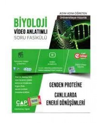 Üniversiteye Hazırlık Biyoloji Genden Proteine Canlılarda Enerji Dönüşümleri Konu Anlatımlı Soru Bankası
