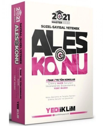 2021 ALES Master Serisi Sayısal Sözel Yetenek Konu Anlatımı Yediiklim Yayıncılık