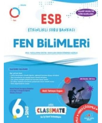 6. Sınıf Classmate Fen Bilimleri Etkinlikli Soru Bankası