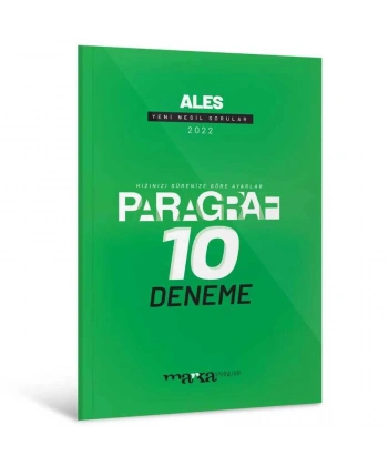 2022 ALES Paragraf Yeni Nesil 10 Deneme Marka Yayınları
