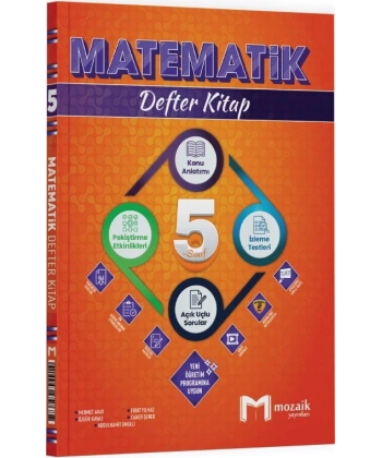 5. Sınıf Matematik Defter Kitap Mozaik Yayınları