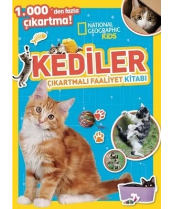 National Geographic Kids Kediler Çıkartmalı Faaliyet Kitabı
