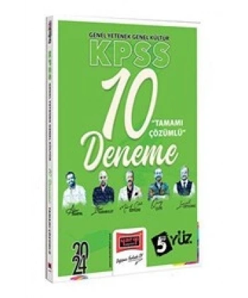 KPSS 5Yüz Ekibi GK-GY Tamamı Çözümlü 10 Deneme