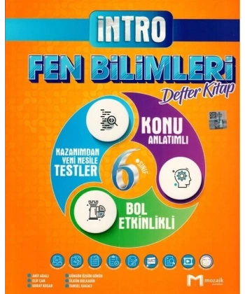 6. Sınıf Fen Bilimleri İntro Defter Kitap