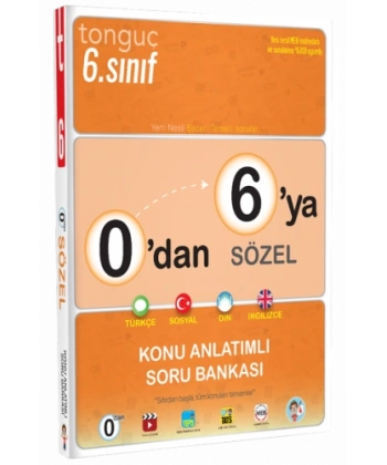 0dan 6ya Sözel Konu Anlatımlı Soru Bankası