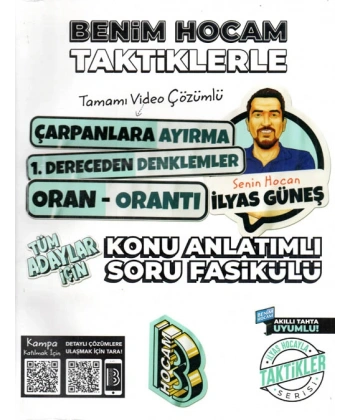 2022 Tüm Adaylar İçin Taktiklerle Çarpanlara Ayırma Denklemler Oran Orantı Konu Anlatımlı Soru Fasikülü