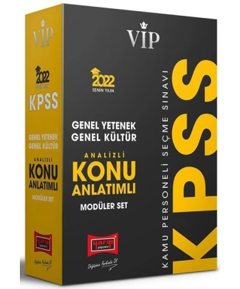 Yargı 2022 KPSS Genel Yetenek Genel Kültür VİP Konu Anlatımlı Modüler Set Çözümlü