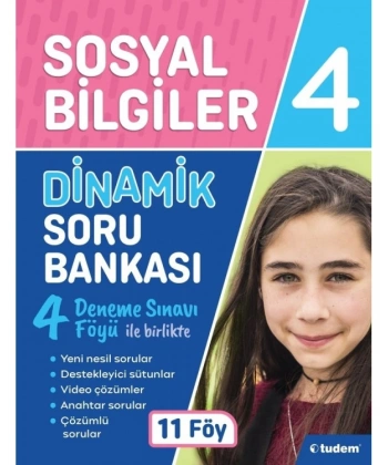 4. Sınıf Sosyal Bilgiler Dinamik Soru Bankası Tudem Yayınları