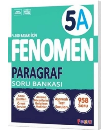 Fenomen Yayınları 5. Sınıf Paragraf A Soru Bankası