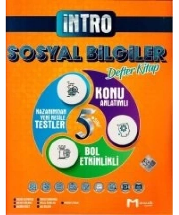 5. Sınıf Sosyal Bilgiler İntro Konu Anlatımlı Defter Kitap