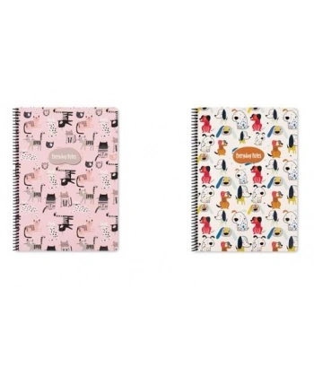 Keskin 16,5*22,5 80 Yp.Kar.Karton Kp.Spr.Animal Friends Defter