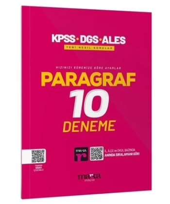 2025 KPSS-DGS-ALES Paragraf Yeni Nesil 10 Deneme