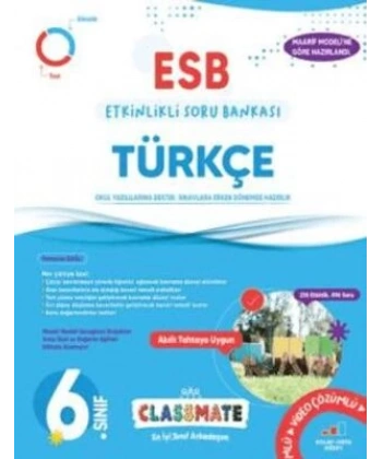 6. Sınıf Classmate Türkçe Etkinlikli Soru Bankası