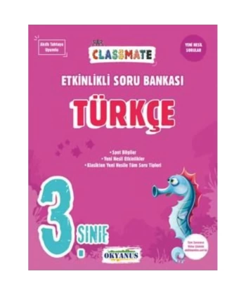 3. Sınıf Classmate Türkçe Etkinlikli Soru Bankası