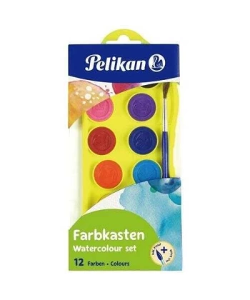 Pelikan Suluboya 12 Renk Küçük Boy