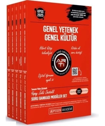 2025 KPSS Genel Yetenek Genel Kültür Tamamı Çözümlü Soru Bankası Seti